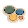 Jucarie senzoriala, Petite&Mars, Chill out, Din silicon, 11 cm, 6 luni+, Verde - 3