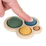 Jucarie senzoriala, Petite&Mars, Chill out, Din silicon, 11 cm, 6 luni+, Verde - 1