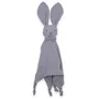 Jucarie textila, New Baby, Baby Rabbit, Pentru bebelusi, Moale, Din muselina, 100% bumbac,30x30 cm, Grey - 1