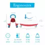 Balansoar si antepremergator, Chillafish, Trackie 3 in 1, De calarit, 2.4 Kg, De la 1 la 5 ani, Blue - 7
