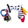 Jucarie zornaitoare, Balibazoo, Twister Toy, Cu jucarii de dentitie, Cu materiale si texturi diferite, 0 luni+, Multicolor - 1