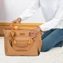 Jucarie zornaitoare, Oball, 29 orificii, Fara BPA, PVC, latex sau ftalati, 10 cm, 0 luni+, Portocaliu - 4
