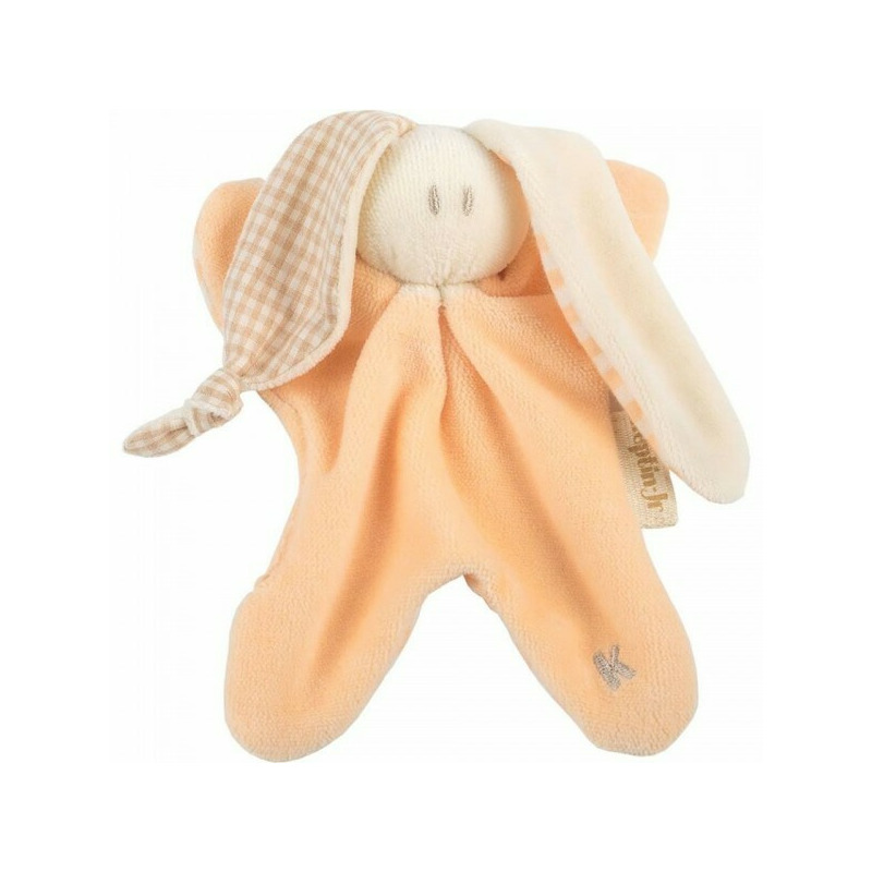 Jucarie zornaitoare textila din bumbac organic - Keptin Jr - Little Toddler Peach