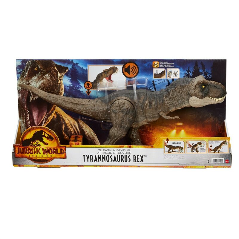 JURASSIC WORLD THRASH N DEVOUR DINOZAUR TYRANNOSAURUS REX