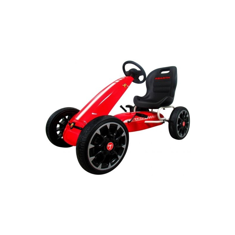 Kart cu pedale ABARTH, 3-7 ani, roti din spuma EVA, G6 R-Sport - Rosu