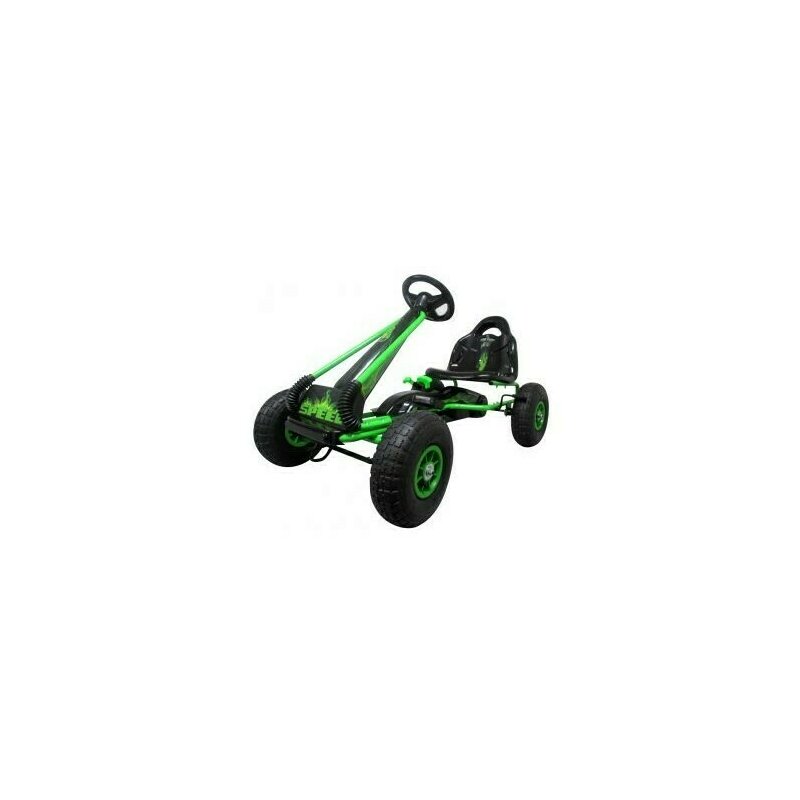 R-sport - kart cu pedale gokart, 3-6 ani, roti pneumatice din cauciuc, frana de mana, g3 - verde