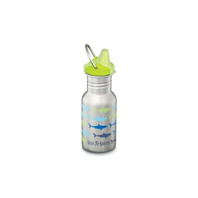 Kid Classic Narrow Sharks - Recipient din otel inoxidabil 355 ml cu capac cu cioc - Klean Kanteen