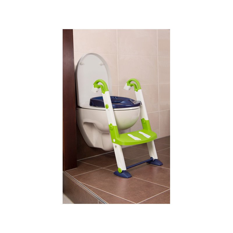 Kids kit by rotho babydesign - scara cu reductor wc si olita, white perl blue