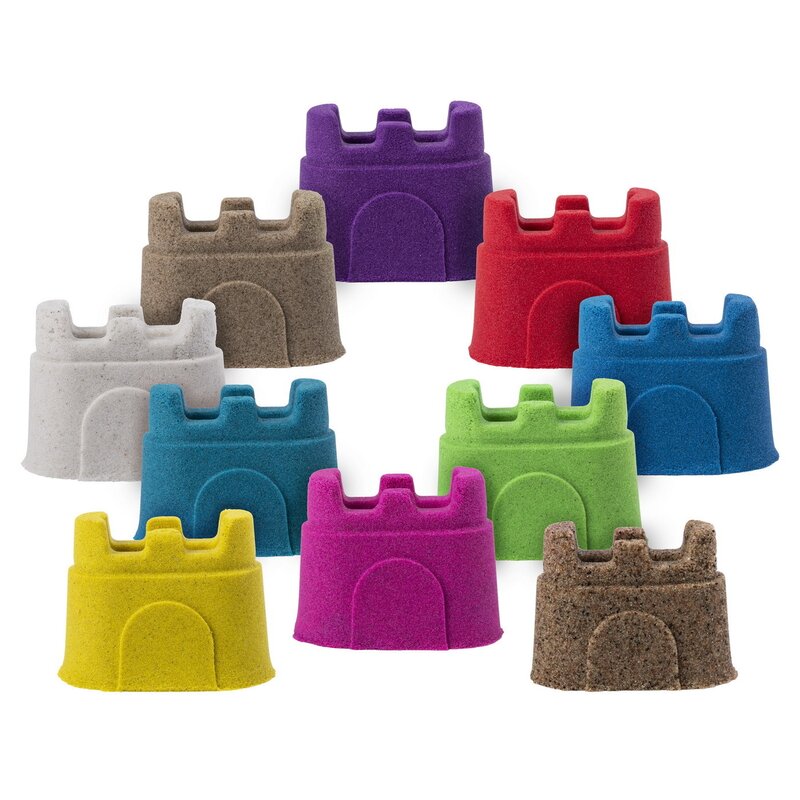 Spin master - set nisip kinetic, 10 culori