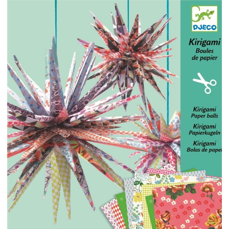 Djeco - decoratie kirigami, mingi tepoase