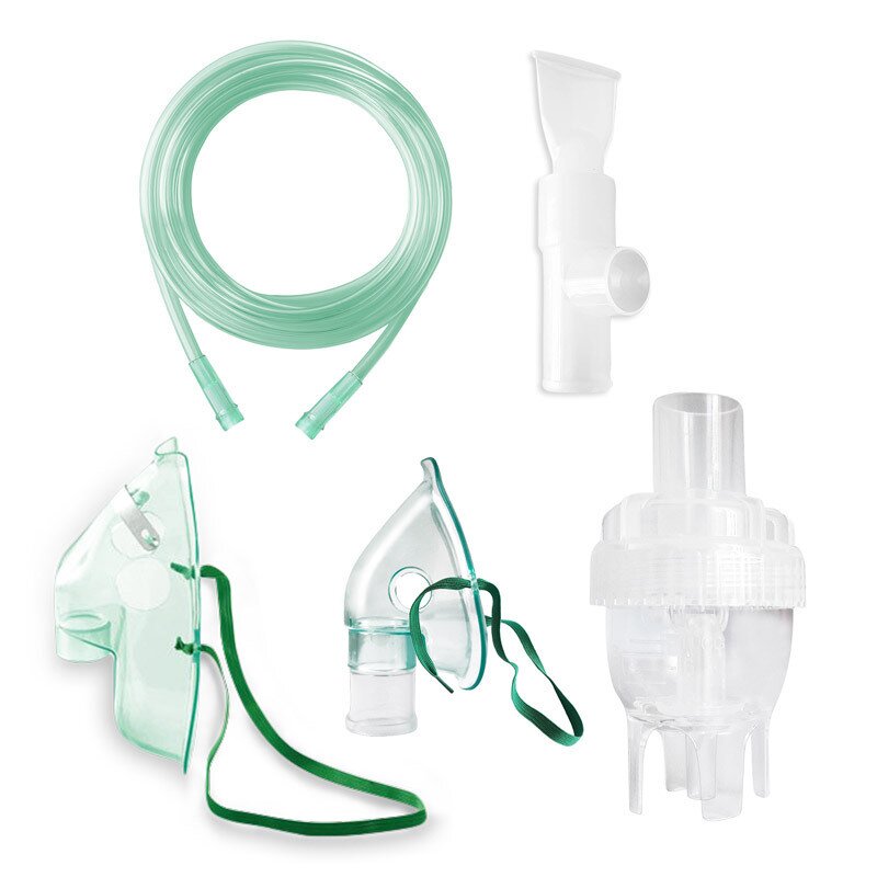 Accesorii, Redline, RDA009T, Pentru aparatele de aerosoli cu compresor, Cu masca pediatrica, masca adulti, furtun 1.2 m, pahar de nebulizare, piesa bucala