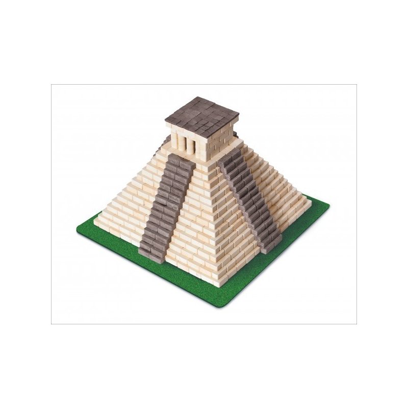 Wise Elk - Kit constructie caramizi Piramida Mayasa, 750 piese reutilizabile