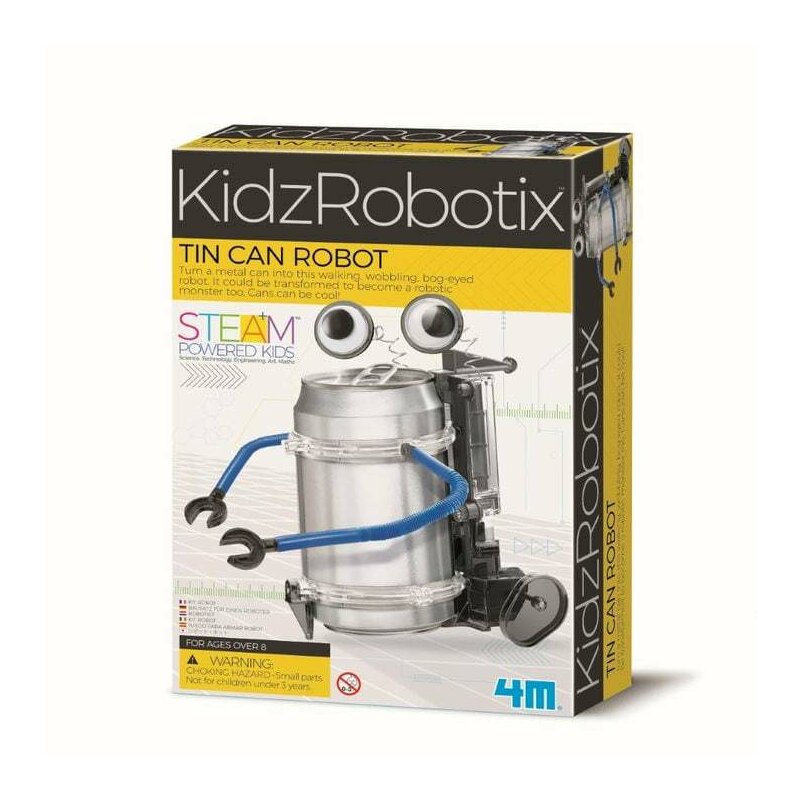 Kit constructie robot - Tin Can Robot, Kidz Robotix