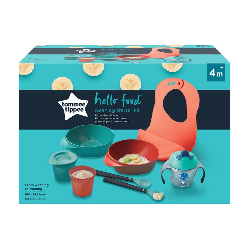 Tommee Tippee - Set de masa Hello Food , 4 luni+, Pentru diversificare hrana