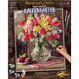 Simba - Pictura pe numere Vaza cu flori , Schipper, Multicolor - 7