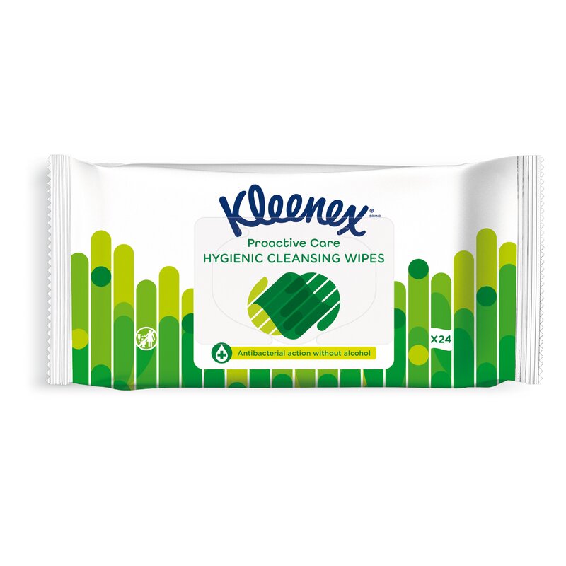 Kleenex - servetele umede cu efect antibacterial, 24 buc