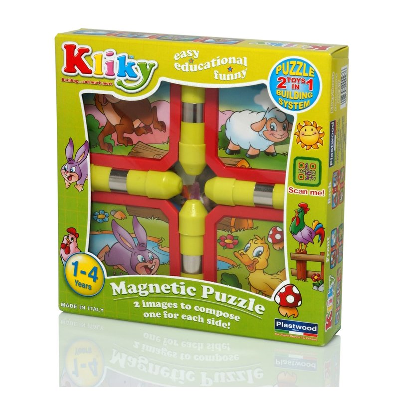 Supermag - kliky - puzzle magnetic animale de la ferma