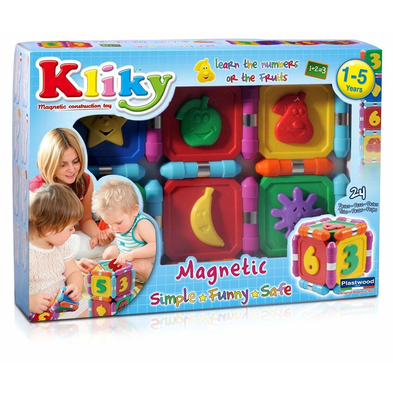 Supermag - Set magnetic Kliky Sa invatam fructele