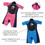 Konfidence - Costum inot din neopren pentru copii  Shorty Wetsuit pink 3-4 ani - 8