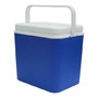 Lada frigorifica volum 30 Litri, pentru camping, iarba verde si diverse activitati, albastra cu alb - 1