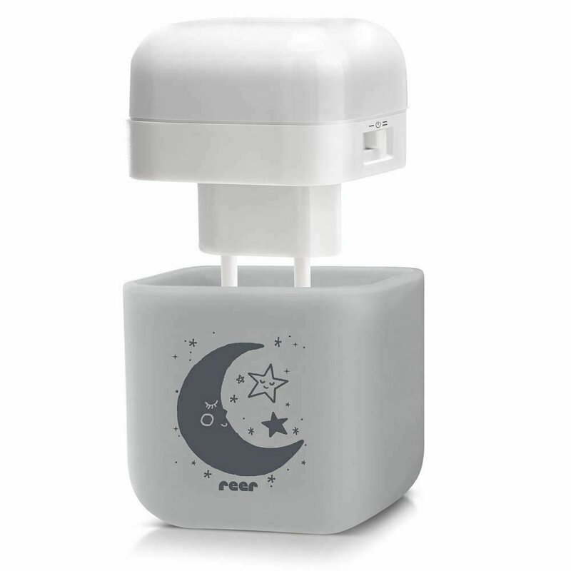 Reer - lampa de veghe 52141 2 in 1, cu led-uri, gri