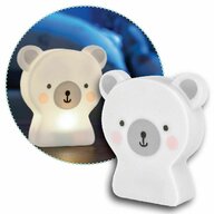 Reer - Lampa de veghe cu LED, cu oprire cronometrata, forma ursulet, alba, Lumilu Cute Friends Bear,  52310
