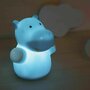 Lampa de veghe, Reer, Lumilu Mini Zoo Hippo, Cu Led, Forma hipopotam, Albastru - 4