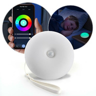 Lampa de veghe inteligenta cu senzor de miscare, comunicare wireless cu smartphone, temporizator, Reer NightGuide SmartLight 52460