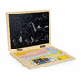 Laptop educational din lemn cu magnet si taste din lemn Ecotoys G068 - Alb - 1