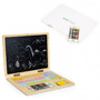 Laptop educational din lemn cu magnet si taste din lemn Ecotoys G068 - Alb - 2