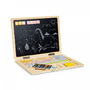 Laptop educational din lemn cu magnet si taste din lemn Ecotoys G068 - Alb - 3