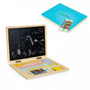 Laptop educational din lemn cu magnet si taste din lemn Ecotoys G068 - Albastru - 2