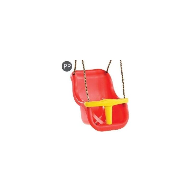 Kbt - leagan baby seat luxe, rosu/galben
