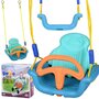 Leagan de gradina, Jokomisiada, Transformabil, 3 in 1, Cu maner, Cu spatar, Pana in 50 kg, 3 ani+,  Multicolor - 2