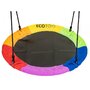 Leagan pentru copii rotund, tip cuib de barza, suspendat, 110 cm, Ecotoys MIR6001 - Multicolor - 6
