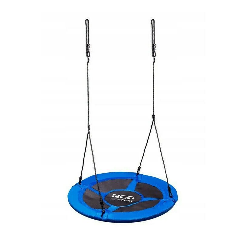 Leagan tip cuib pentru copii XXL, 95 cm, 150 kg, Neo-Sport 1000, Albastru