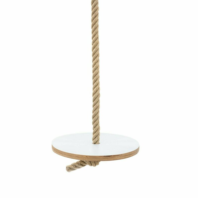Leg&go - leagan de gradina tip disc din lemn, alb