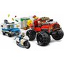 LEGO - Set de joaca Camionul gigant de politie si atacul armat , ® City, Multicolor - 4