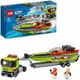 LEGO - Set de constructie Transportor de barca de curse , ® City, Multicolor - 4