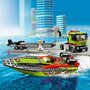 LEGO - Set de constructie Transportor de barca de curse , ® City, Multicolor - 5