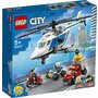 LEGO - Set de joaca Urmarire cu elicopterul politiei , ® City, Multicolor - 2