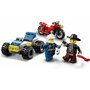 LEGO - Set de joaca Urmarire cu elicopterul politiei , ® City, Multicolor - 4