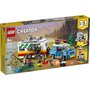 Lego - Set de joaca Vacanta in familie cu rulota , ® Creator , 3 in 1, Multicolor - 2