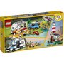 Lego - Set de joaca Vacanta in familie cu rulota , ® Creator , 3 in 1, Multicolor - 7