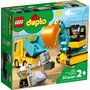Lego - DUPLO  CAMION SI EXCAVATOR PE SENILE 10931 - 1