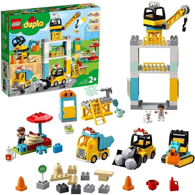 Lego - set de joaca macara turn si constructie , ® duplo, multicolor