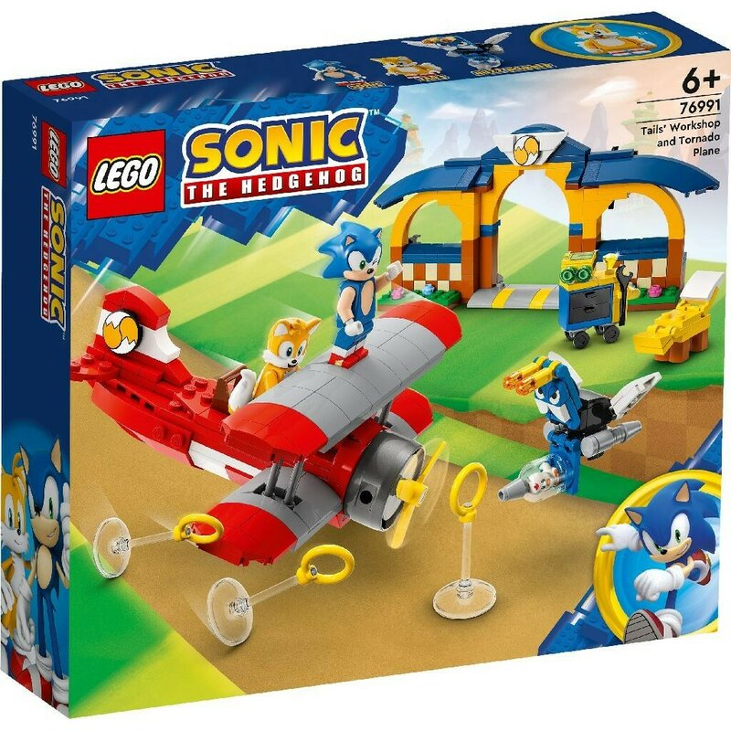 LEGO SONIC ATELIERUL LUI TAILS SI AVION TORNADO 76991