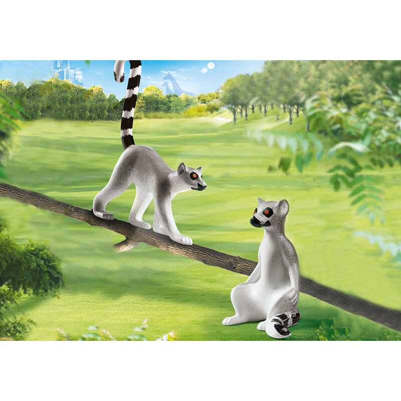 Playmobil - set figurine lemuri family fun