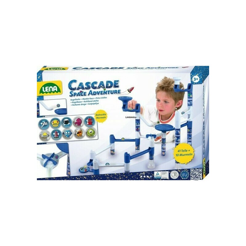 Lena - set de joaca labirint de bile 41 piese si 10 bile space adventure