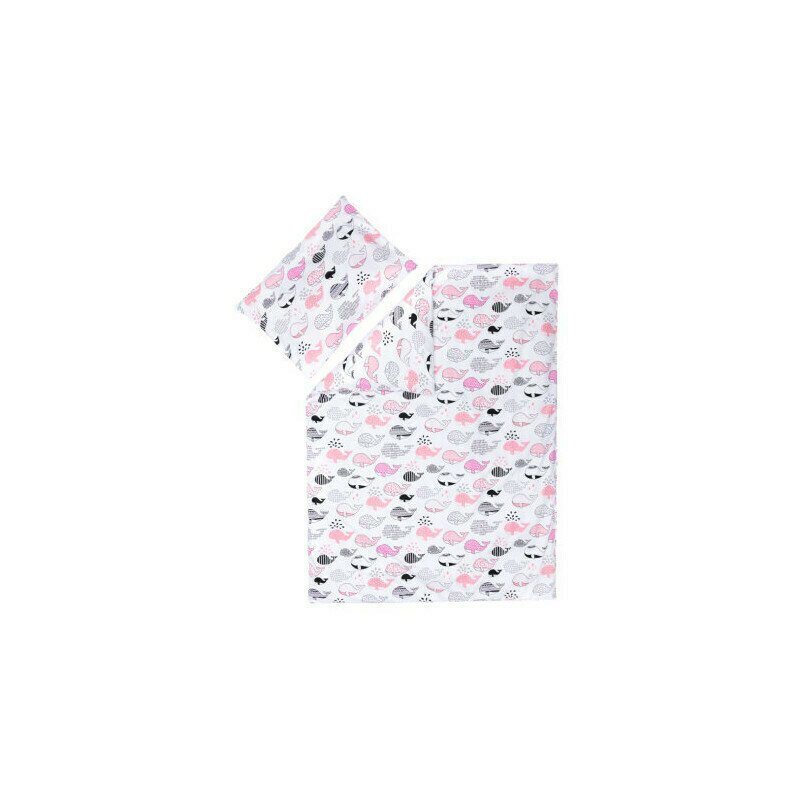 Fillikid - lenjerie 2 piese wal rosa, 130x100 cm